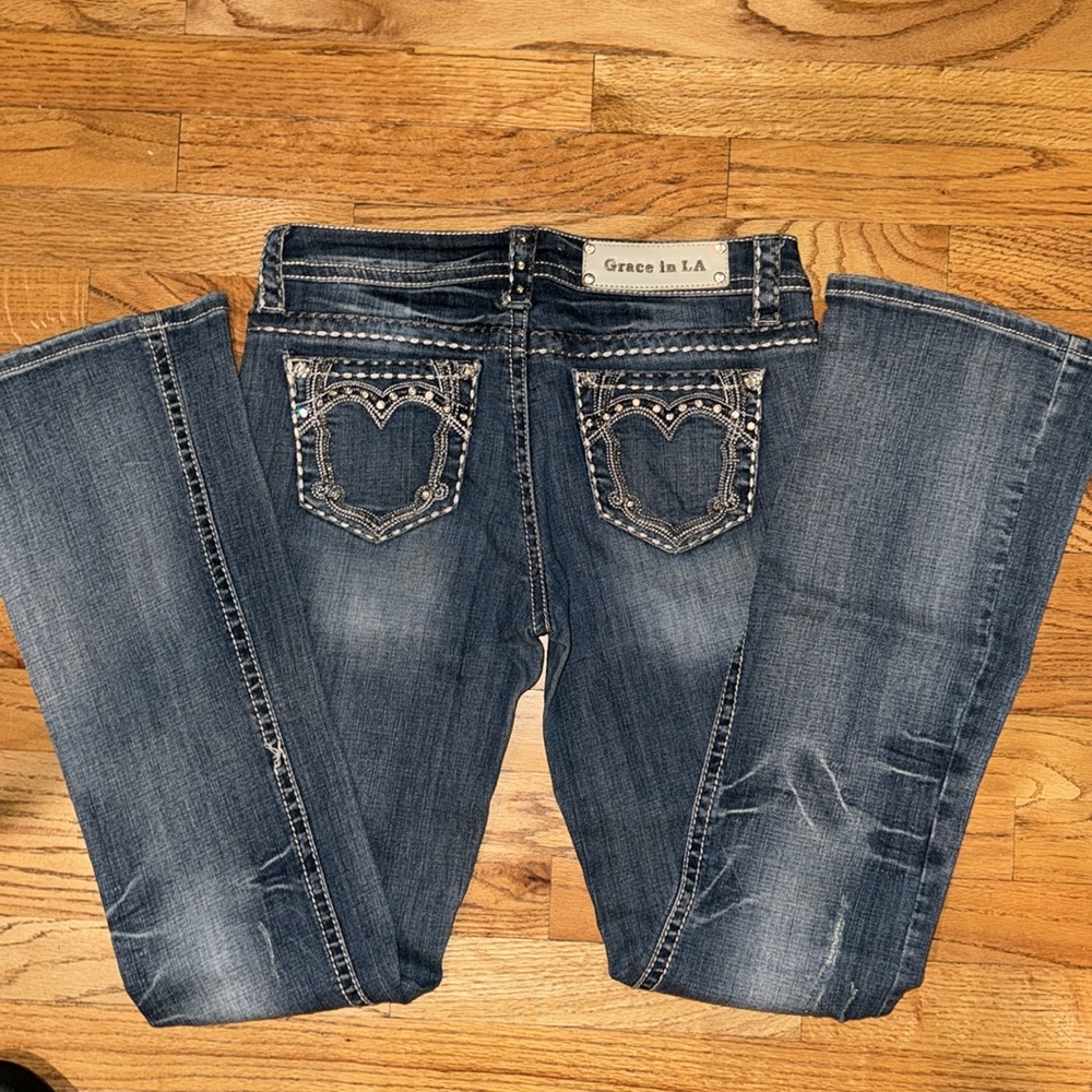 Women’s Grace in LA jeans size 7. Embellished jeans - Picture 3 of 5